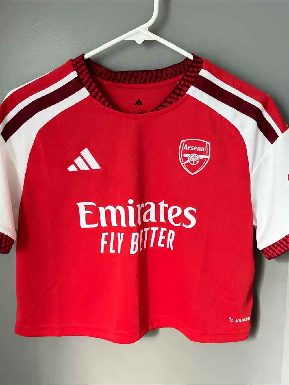 Arsenal adidas Womens 26/27 Home Crop Shirt